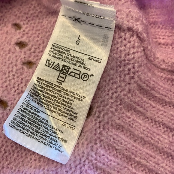 Gap Pointelle Crew Neck Sweater - Picture 7 of 8